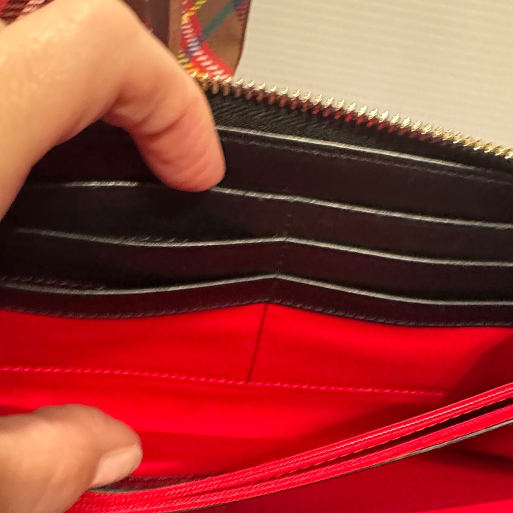 Dooney & Bourke Multicolor Plaid Tote and Wallet - Picture 16 of 16